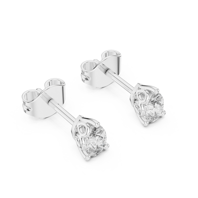 Earring GER-0364@7 - White Gold - Image