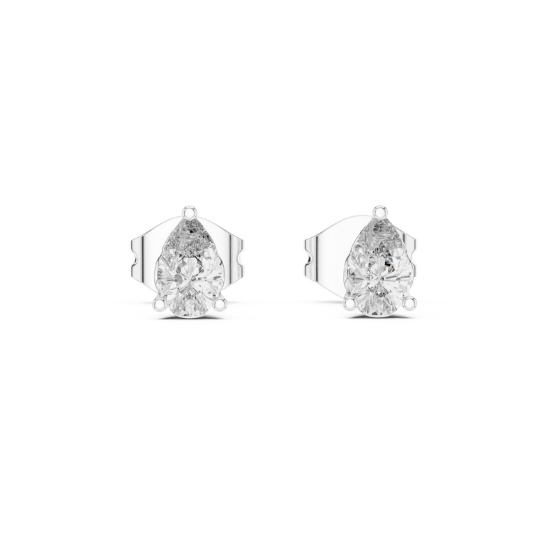 Earring GER-0364@7 - White Gold - Image