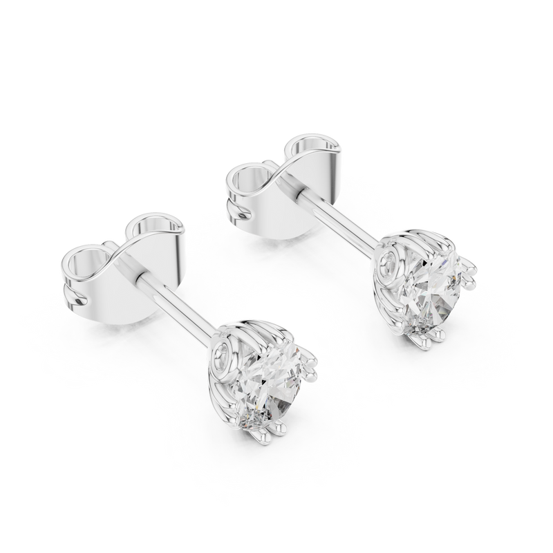 Earring GER-0365@7 - White Gold - Image