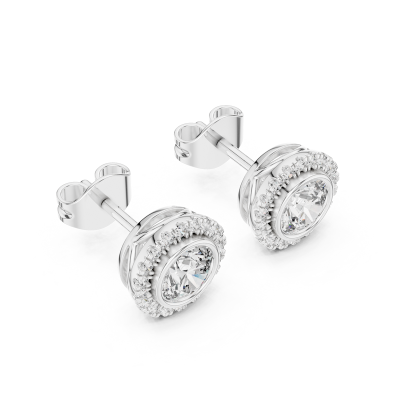 Earring GER-0366@7 - White Gold - Image