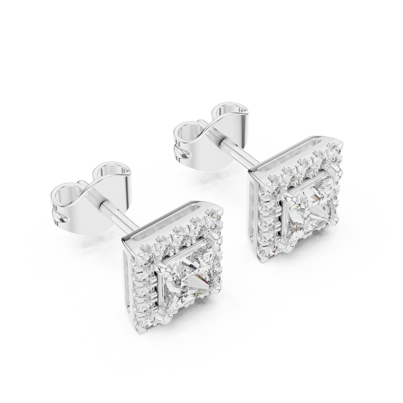 Earring GER-0367@7 - White Gold - Image