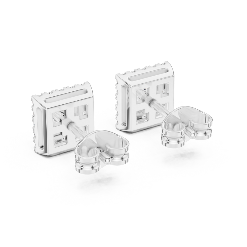 Earring GER-0367@7 - White Gold - Image