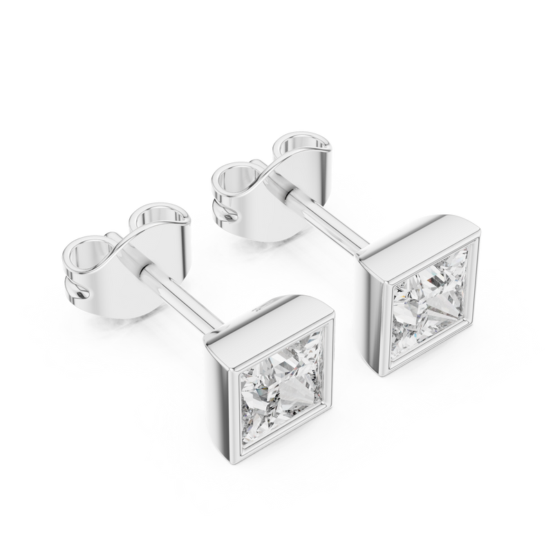 Earring GER-0368@7 - White Gold - Image