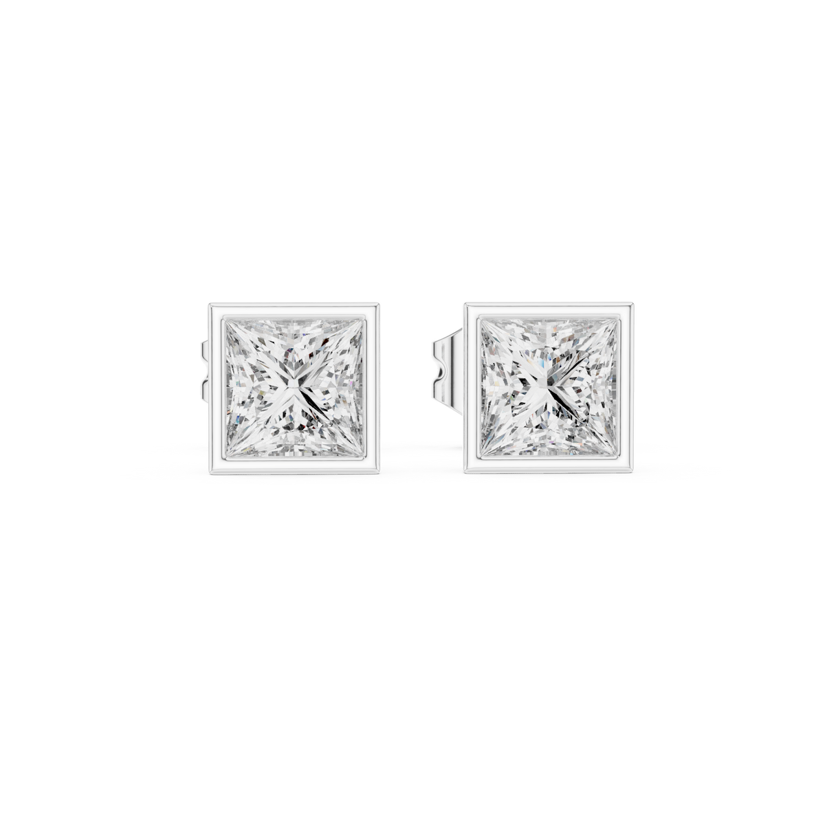 Earring GER-0368@7 - White Gold - Image