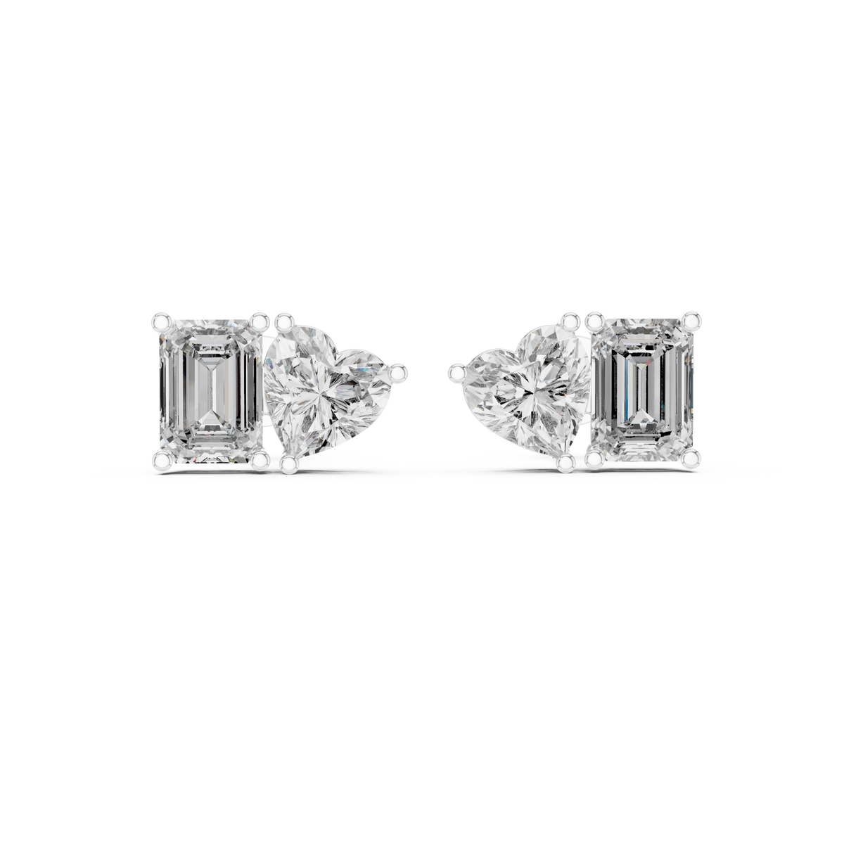 Earring GER-0369@7 - White Gold - Image