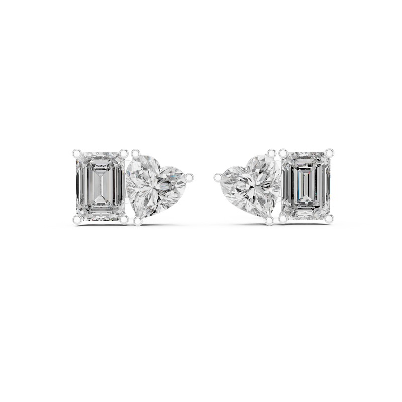 Earring GER-0369@7 - White Gold - Image