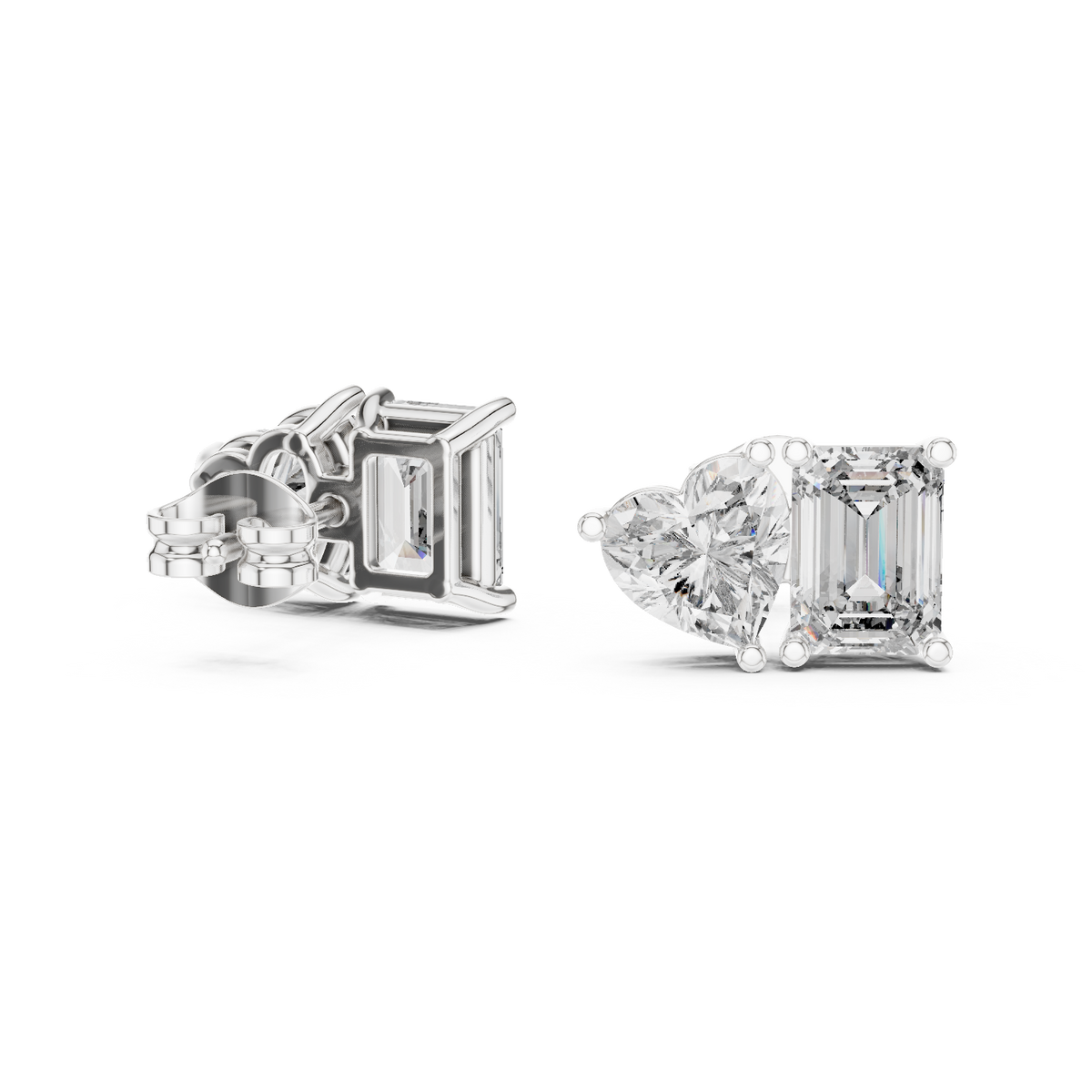 Earring GER-0369@7 - White Gold - Image