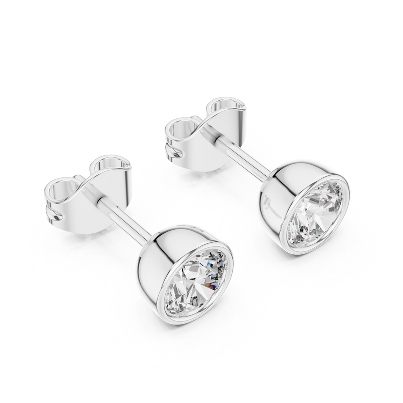Earring GER-0370@7 - White Gold - Image