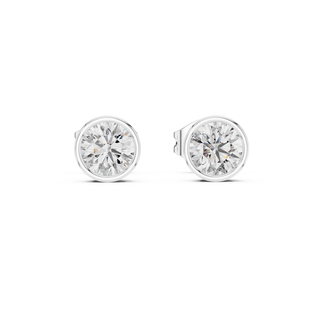 Earring GER-0370@7 - White Gold - Image
