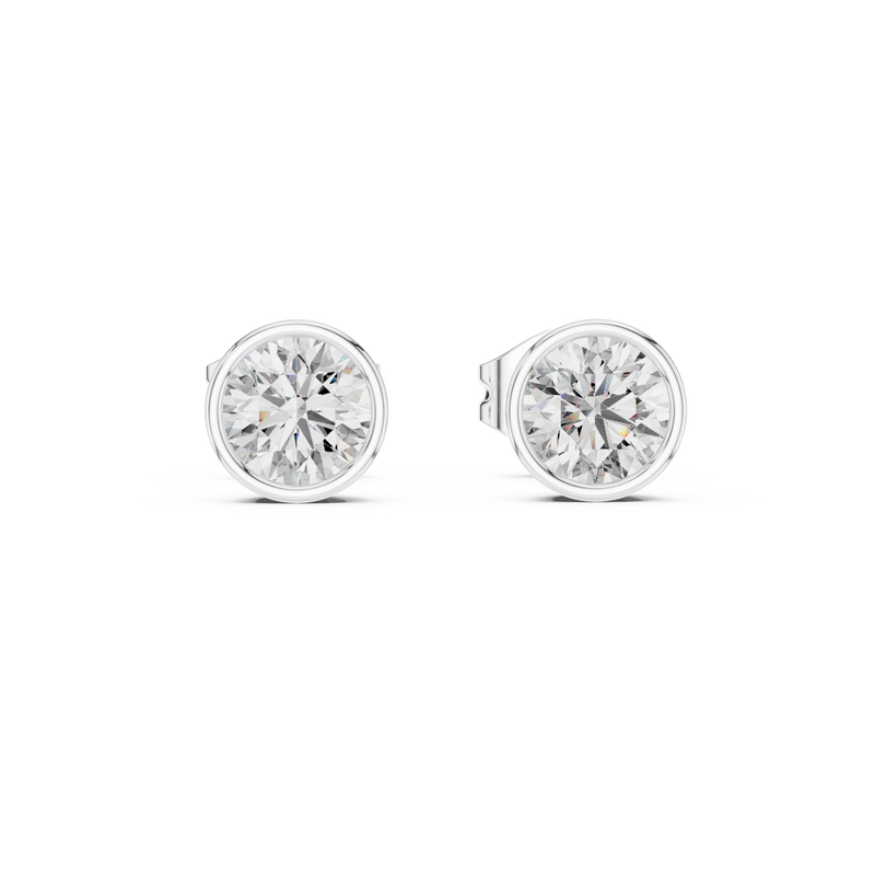 Earring GER-0370@7 - White Gold - Image