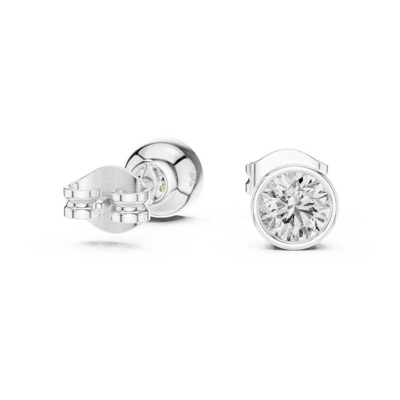 Earring GER-0370@7 - White Gold - Image