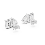 Earring GER-0371@7 - White Gold - Image
