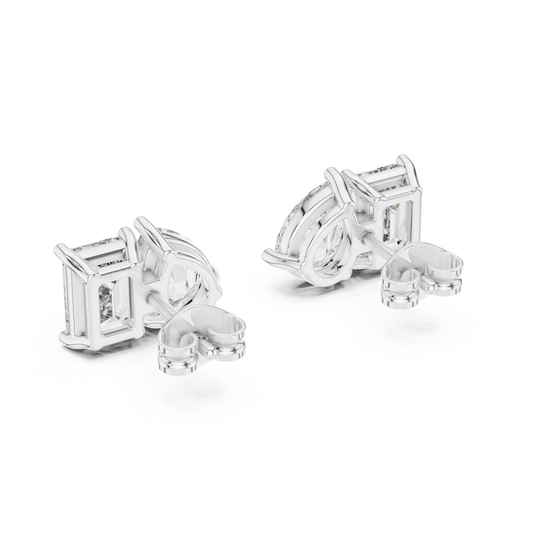 Earring GER-0371@7 - White Gold - Image