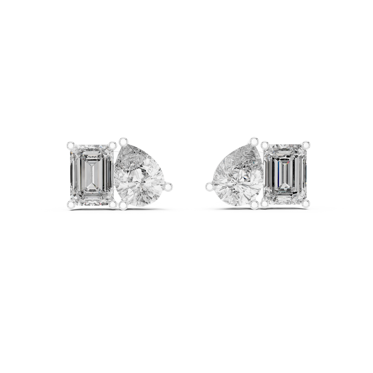 Earring GER-0371@7 - White Gold - Image