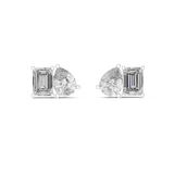 Earring GER-0371@7 - White Gold - Image