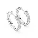 Earring GER-0373@7 - White Gold - Image
