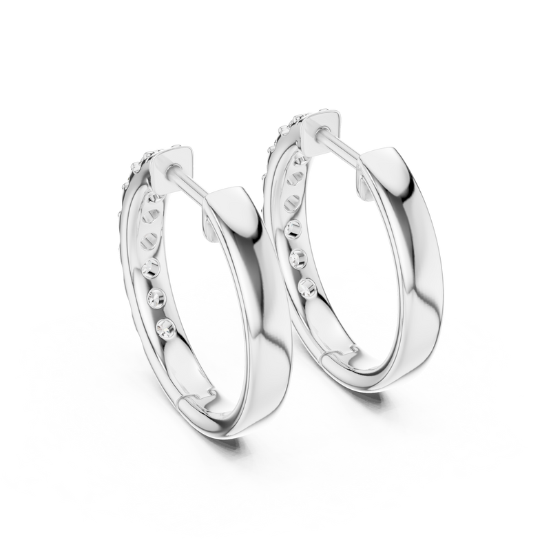 Earring GER-0373@7 - White Gold - Image