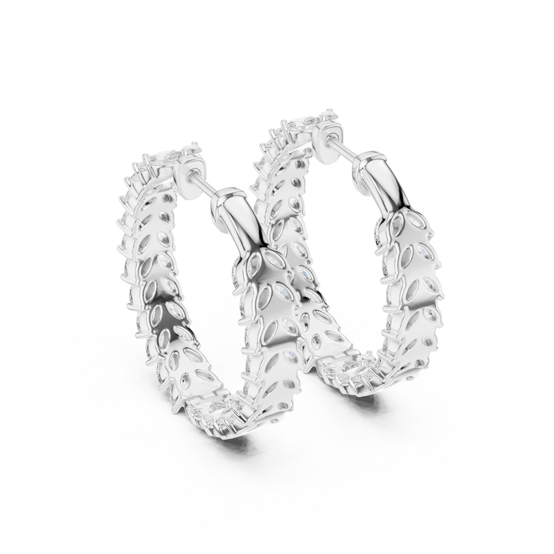 Earring GER-0374 - White Gold - Image