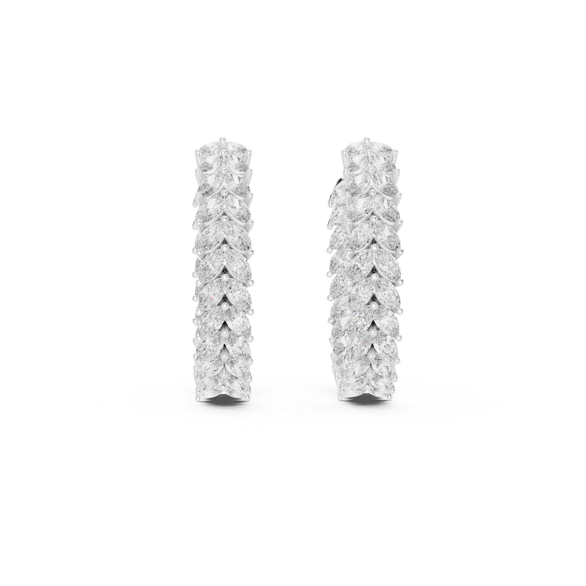 Earring GER-0374 - White Gold - Image