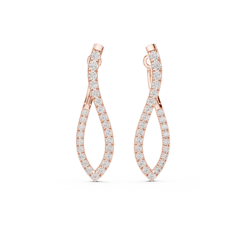 Earring GER-0376@7 - Rose Gold - Image