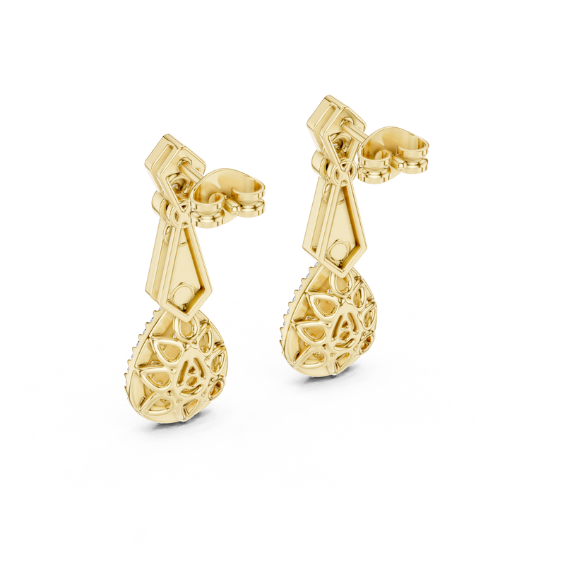 Earring GER-0377 - Yellow Gold - Image