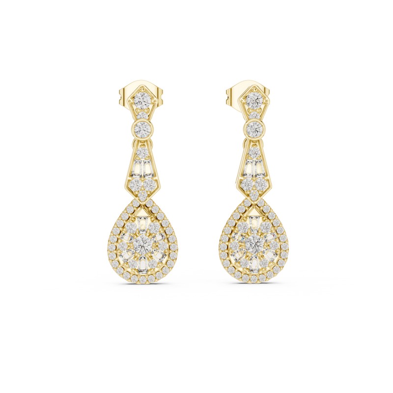 Earring GER-0377 - Yellow Gold - Image