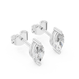 Earring GER-0378@7 - White Gold - Image
