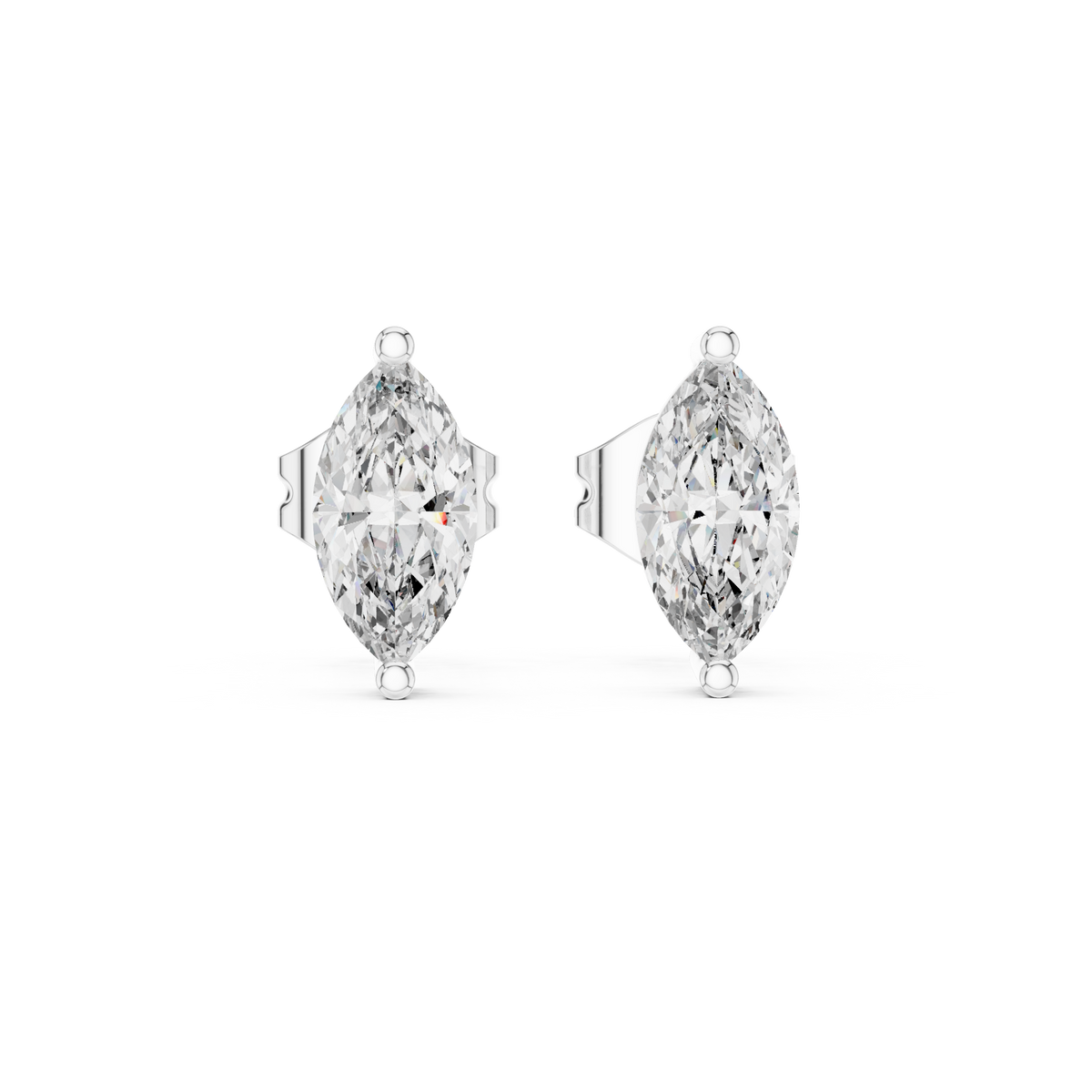 Earring GER-0378@7 - White Gold - Image