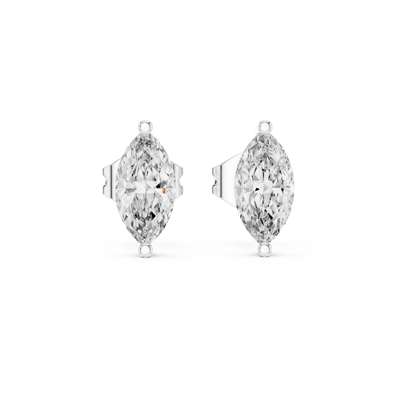 Earring GER-0378@7 - White Gold - Image