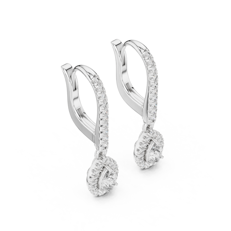 Earring GER-0379@7 - White Gold - Image