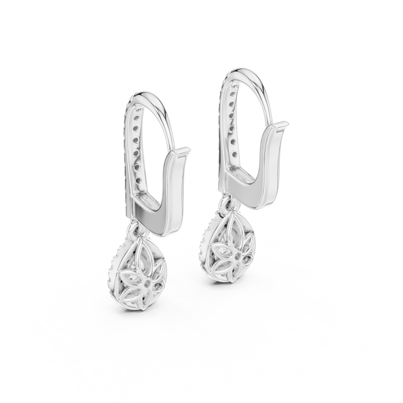 Earring GER-0379@7 - White Gold - Image