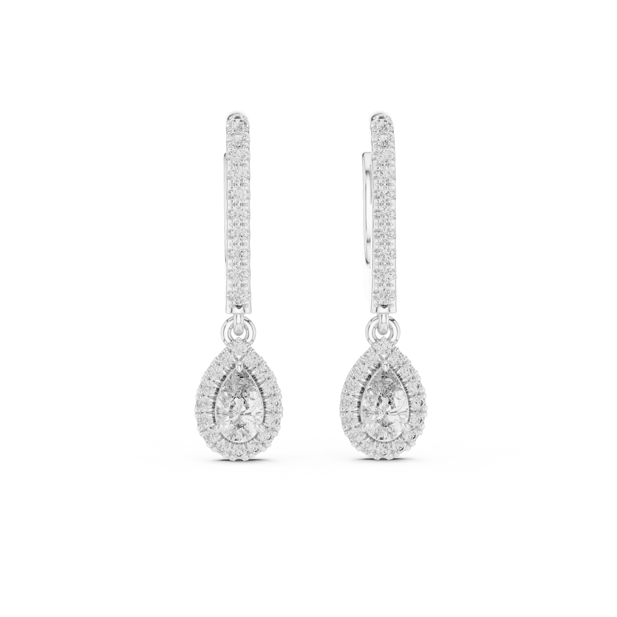 Earring GER-0379@7 - White Gold - Image