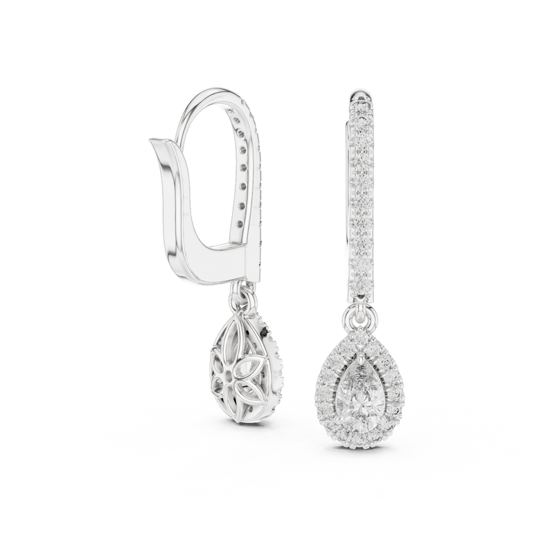 Earring GER-0379@7 - White Gold - Image