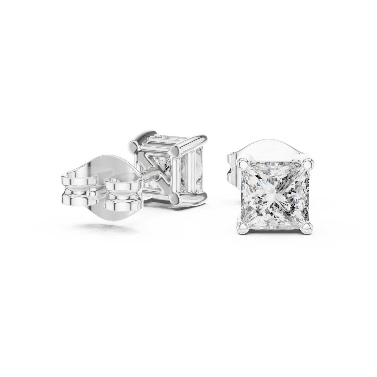 Earring GER-0380@7 - White Gold - Image