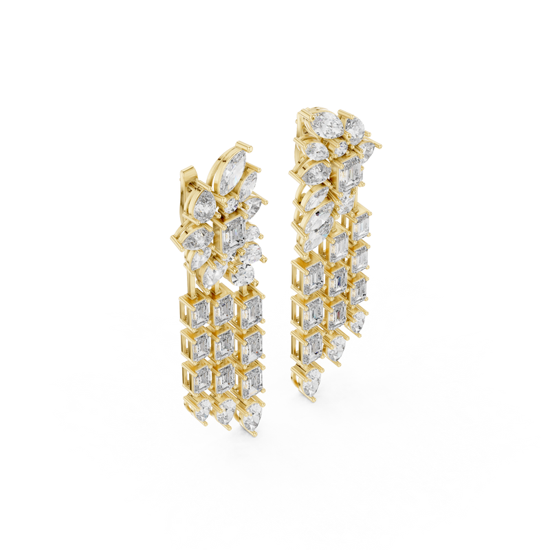 Earring GER-0381@7 - Yellow Gold - Image