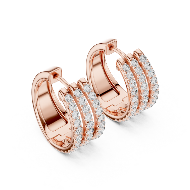 Earring GER-0382@7 - Rose Gold - Image