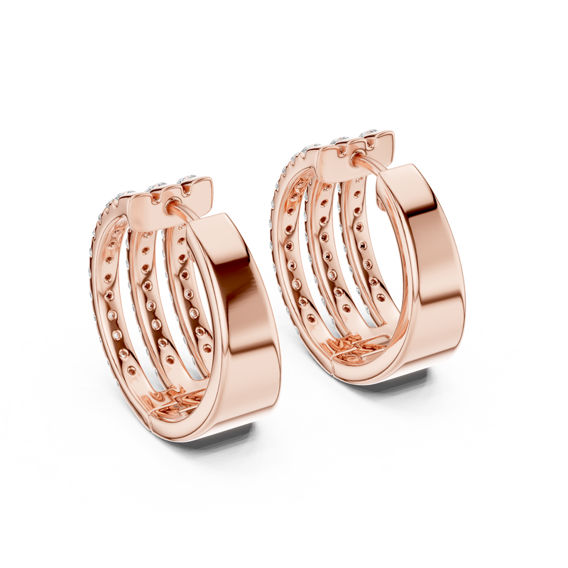 Earring GER-0382@7 - Rose Gold - Image