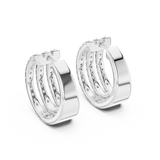 Earring GER-0382@7 - White Gold - Image