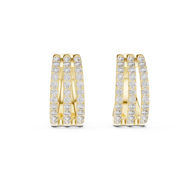 Earring GER-0382@7 - Yellow Gold - Image