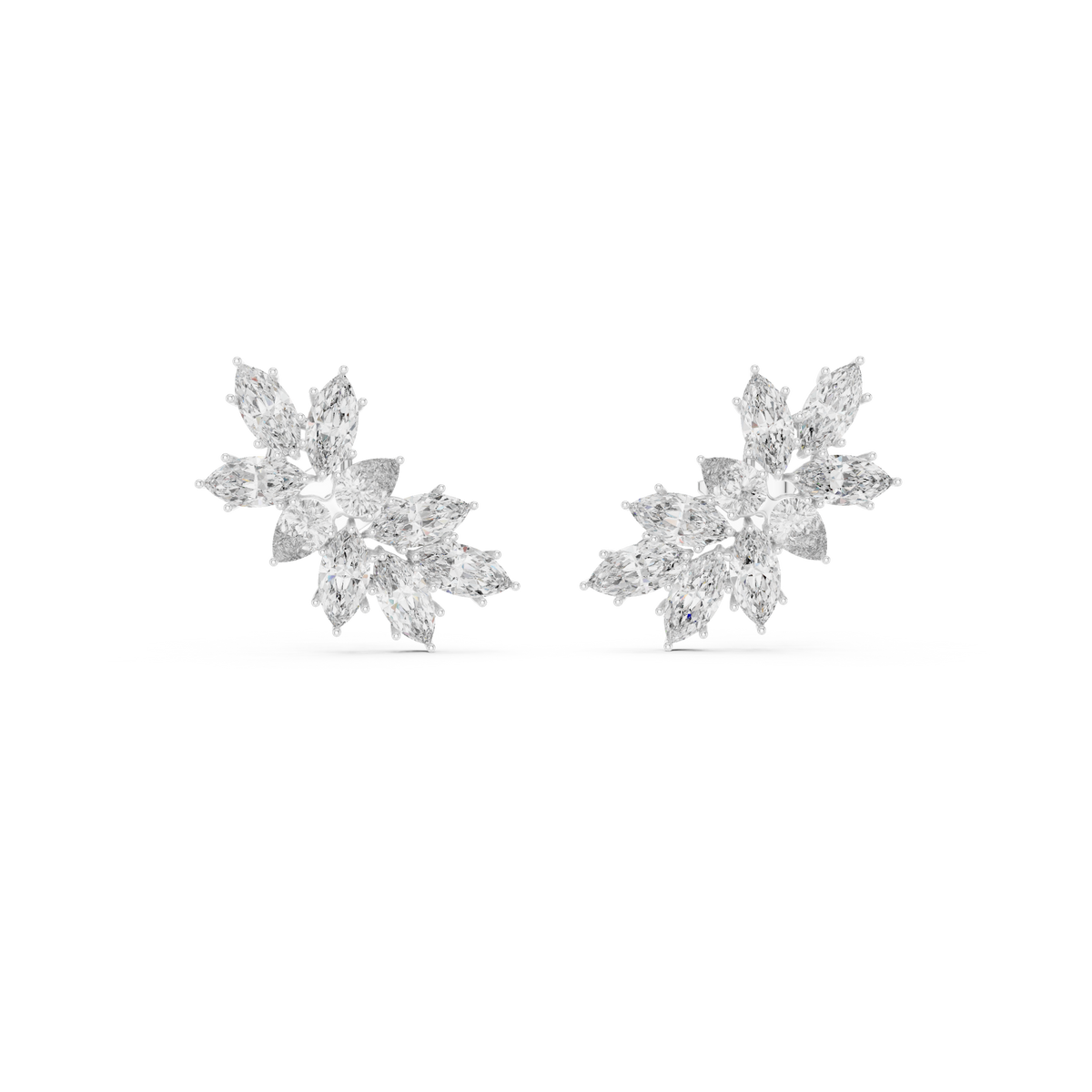 Earring GER-0383@7 - White Gold - Image