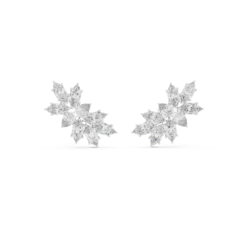 Earring GER-0383@7 - White Gold - Image