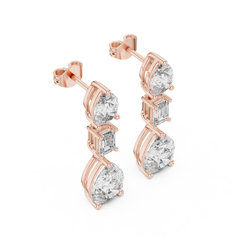 Earring GER-0384@7 - Rose Gold - Image