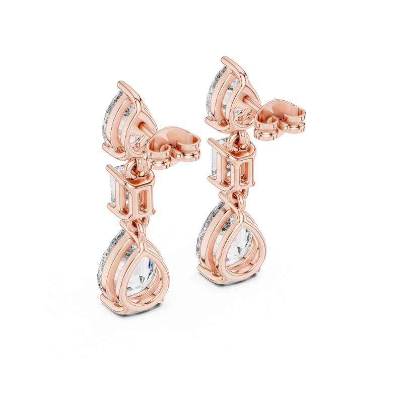 Earring GER-0384@7 - Rose Gold - Image