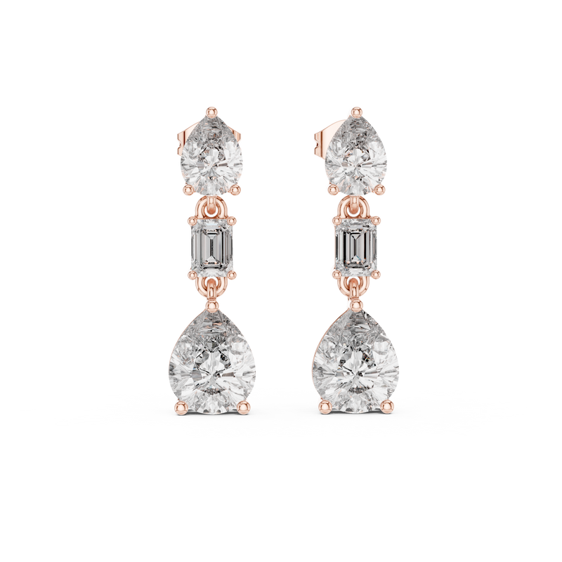 Earring GER-0384@7 - Rose Gold - Image