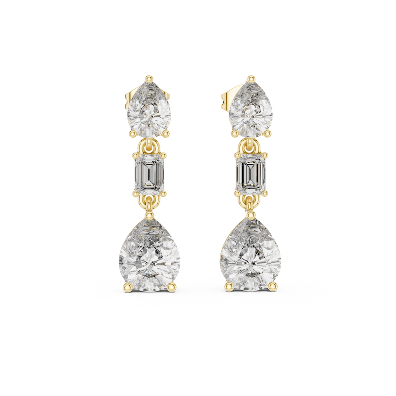 Earring GER-0384@7 - Yellow Gold - Image