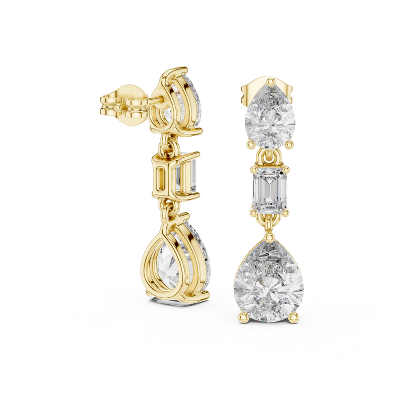 Earring GER-0384@7 - Yellow Gold - Image
