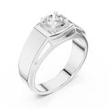 Mens Ring GGR-0021@7 - White Gold - Image