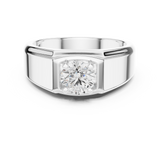 Mens Ring GGR-0021@7 - White Gold - Image