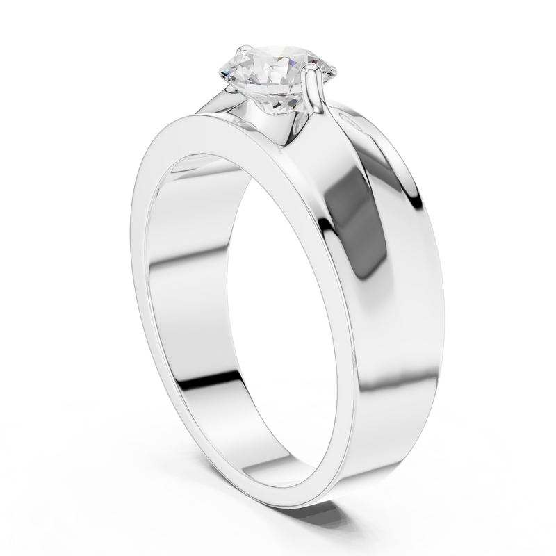 Mens Ring GGR-0022@7 - White Gold - Image