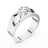 Mens Ring GGR-0022@7 - White Gold - Image